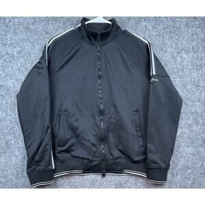 Ben Sherman Track Jacket Mens Medium Black Full Zip Sweater Golf Casual